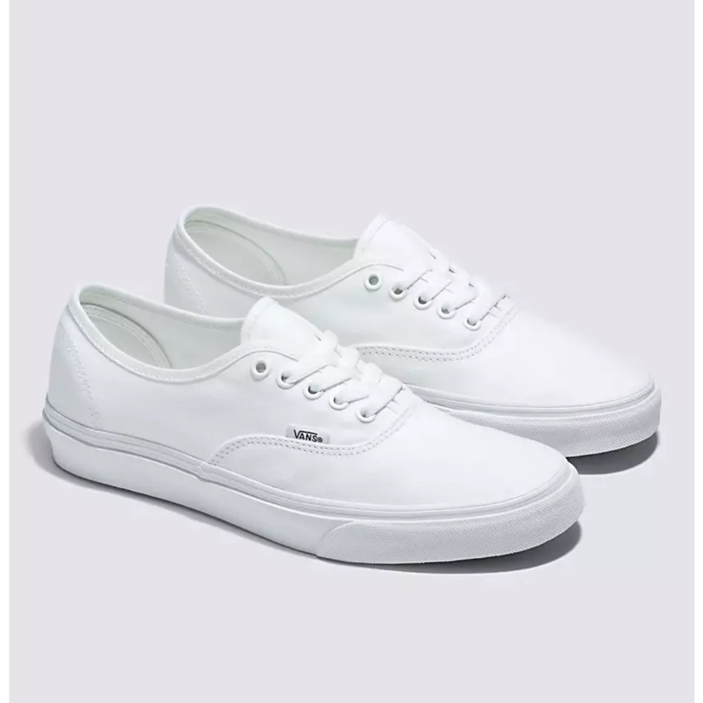 Authentic old school vans true white